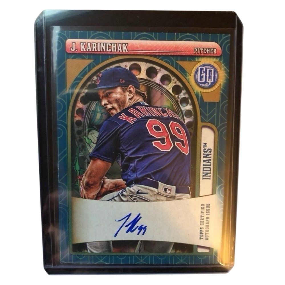 TOPPS Gypsy Queen James Karinchak Autographed Card Auto 99/99 RARE Indians MLB